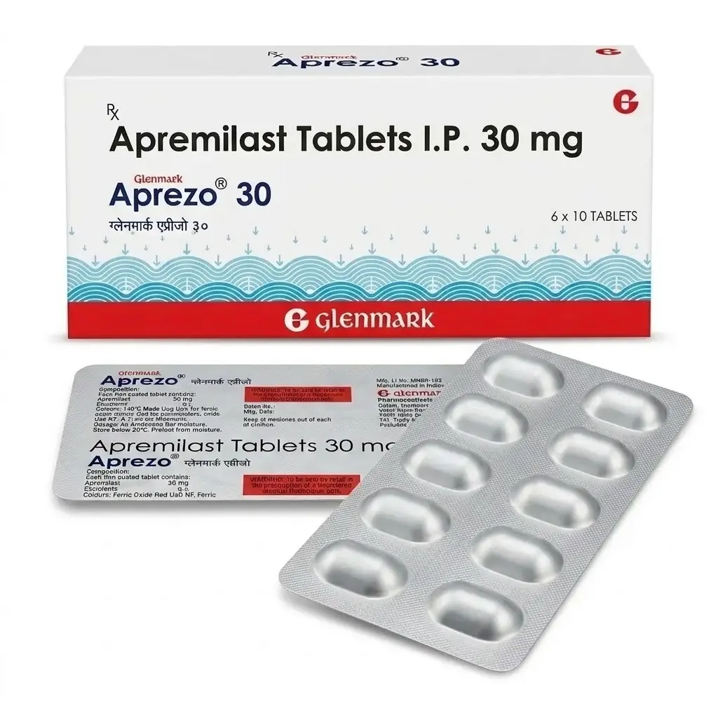 Aprezo — Apremilast 30 mg, 60 product-page.units_short, Glenmark