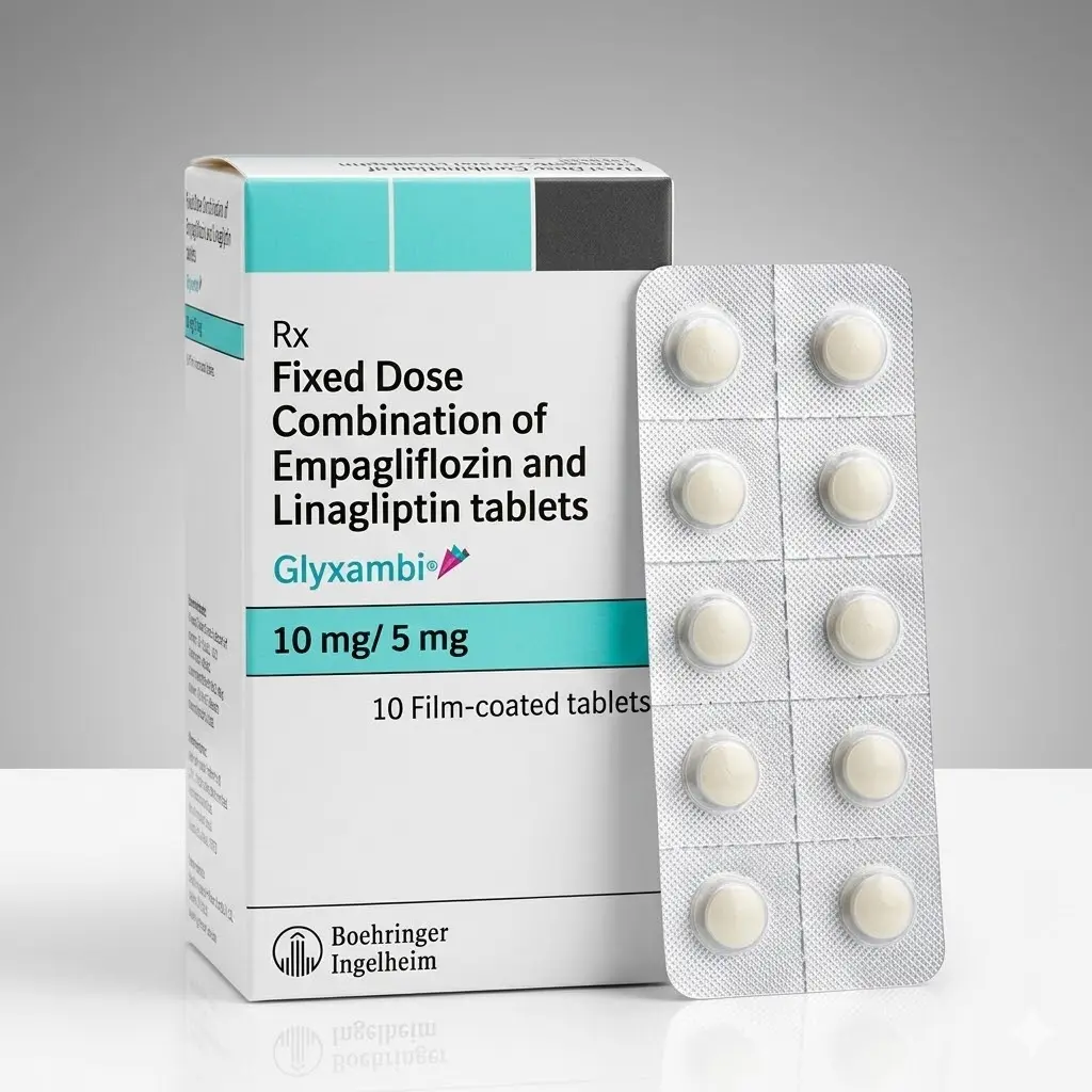 Glyxambi — Empagliflozin 10 mg / 5 mg, 10 product-page.units_short, Boehringer Ingelheim India