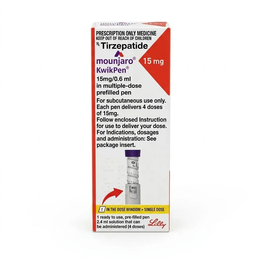 Mounjaro KwikPen 15 — Tirzepatide 15 mg, 1 product-page.units_short, Eli Lilly India