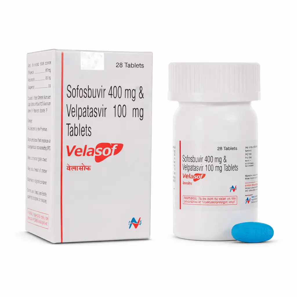 Velasof 400 mg + 100 mg Hetero