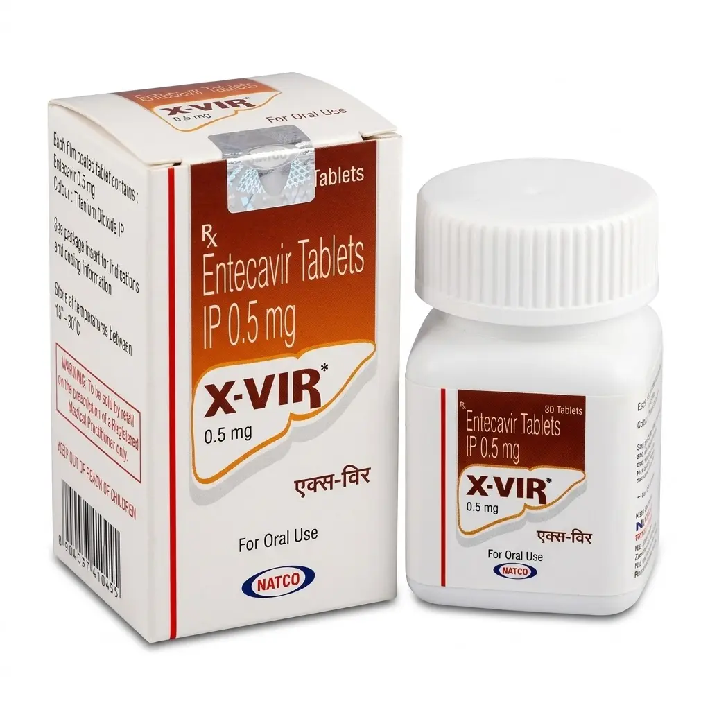 X-Vir 0.5 — Entecavir 0.5 mg, 30 product-page.units_short, Natco