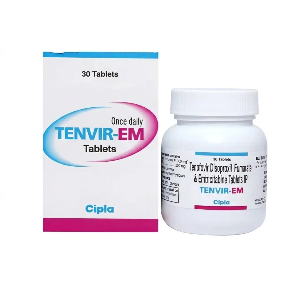 Tenvir-EM — Emtricitabine 300 mg + 200 mg, 30 product-page.units_short, Cipla