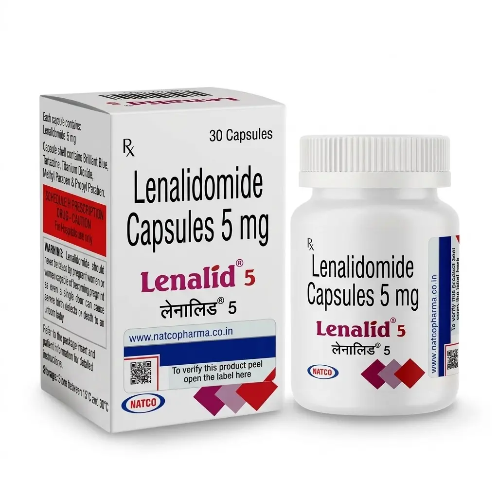 Lenalid 5 — Lenalidomide 5 mg, 30 product-page.units_short, Natco