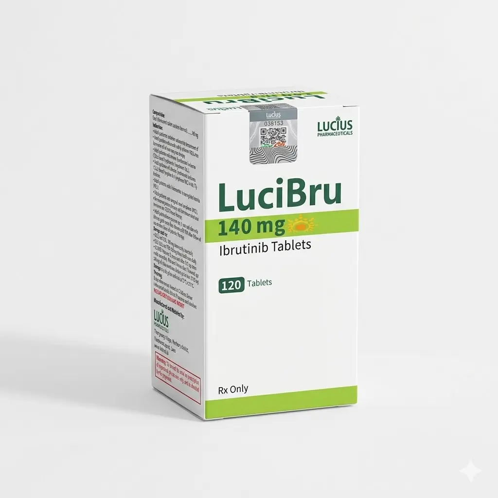 LuciBru — Ibrutinib 140 mg, 120 product-page.units_short, Lucius