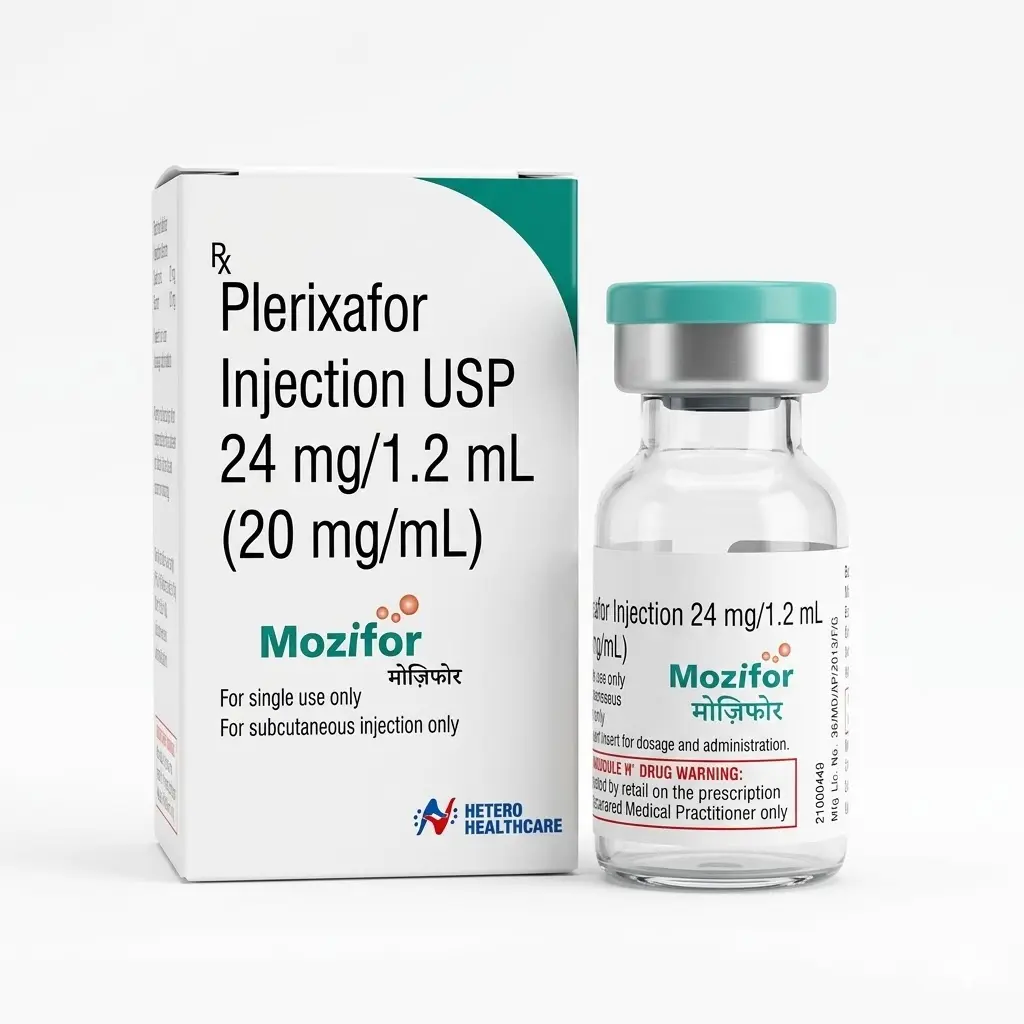Mozifor — Plerixafor 24 mg / 1.2 ml, 1 product-page.units_short, Hetero