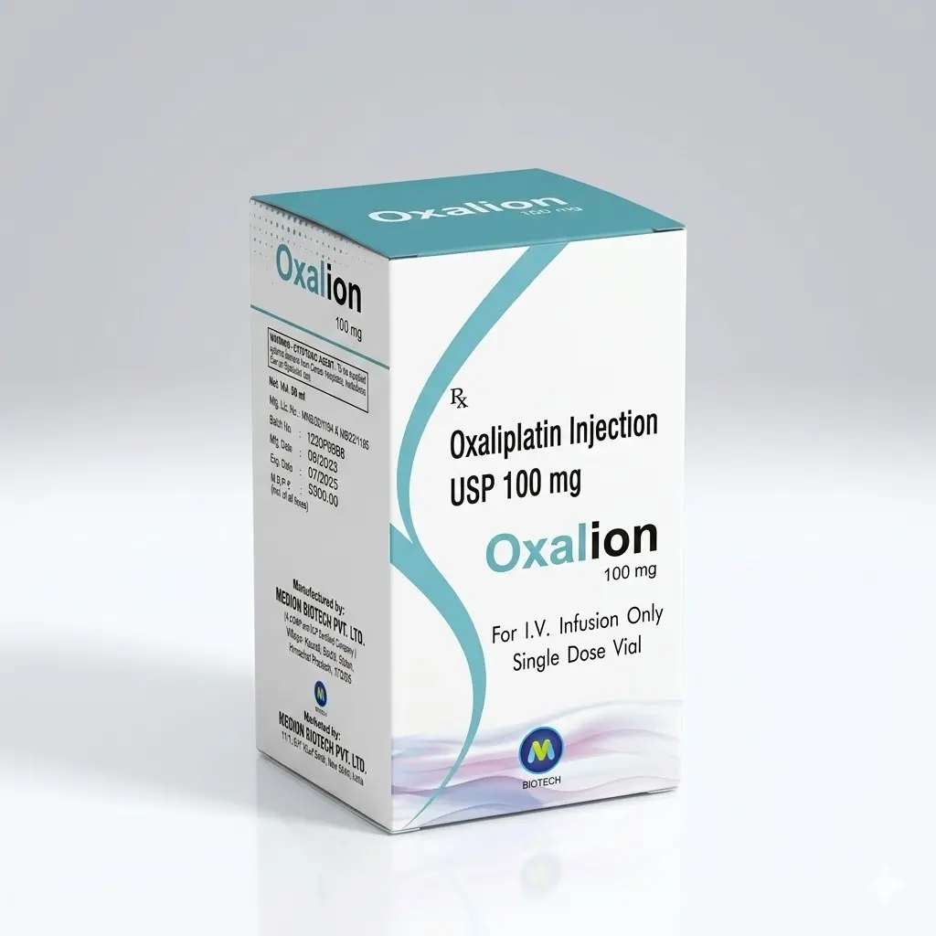 Oxalion 100 — Oxaliplatin 100 mg, 1 product-page.units_short, Medion Biotech