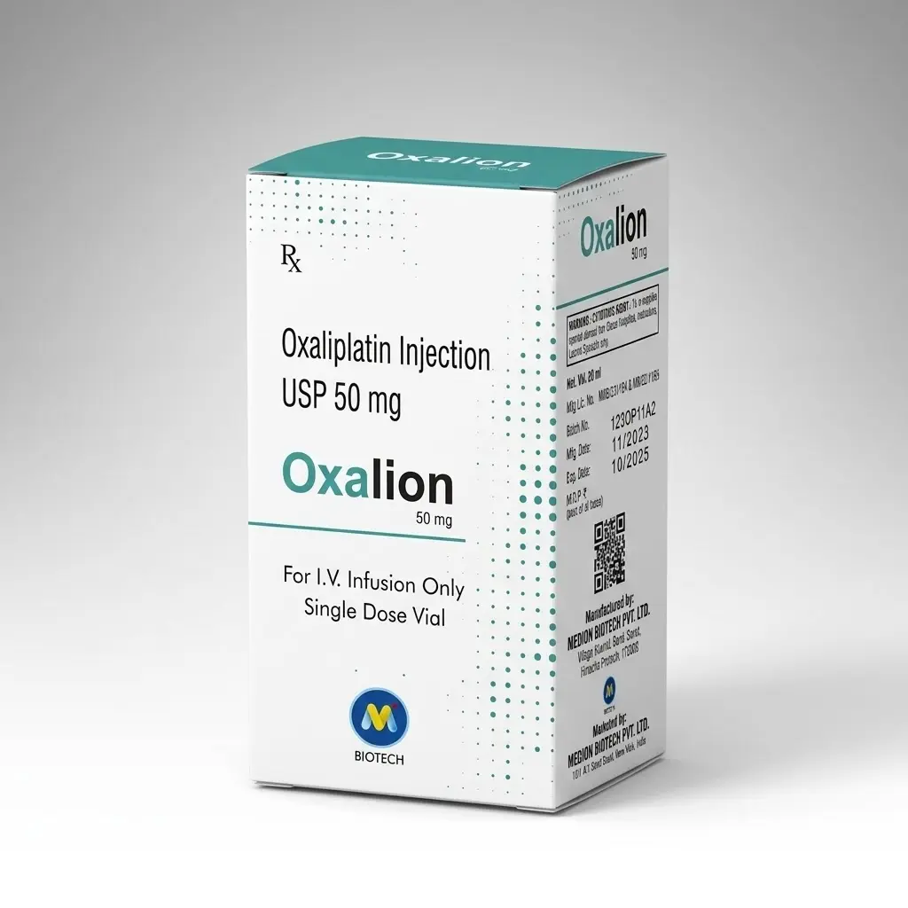 Oxalion 50 — Oxaliplatin 50 mg, 1 product-page.units_short, Medion Biotech